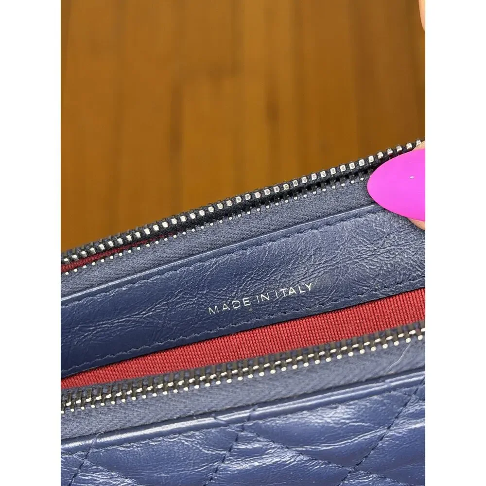 Chanel Gabrielle Womens Small Crossbody Blue Leather - Picture 10 of 16